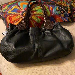 Paola Masi Italian shoulder bag/tote, leather, great shape